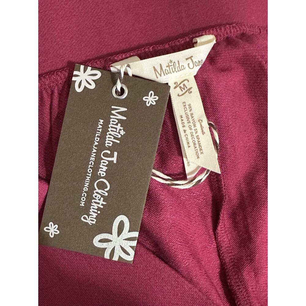 Matilda Jane Magenta Tulip Hem Capri Pants - Picture 7 of 9